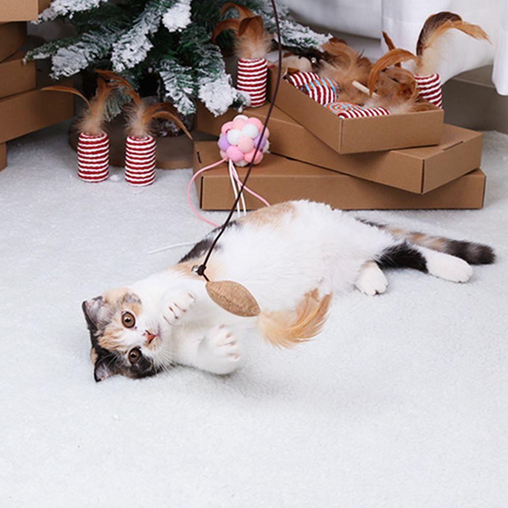 Cat Accessories With Mini Bell Cat Interactive Pet Supplies Teaser Stick Cat Rod Pet Cat Toy