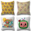 Cute Happy Children C-Cocomelon-S Pillowcase Toon Gift Cushion Cover Bedroom Home Sofa Chair Seat Decor Pillow Case