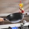 Chuidahuang Non-Coated Wrought Iron Wok with Lid