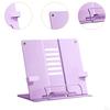 Book Stand with Page Clips Decor Tabletop Rack for Recipes Textbooks Kitchen