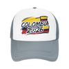 Kolumbien Fußballspiel Netz-Baseballkappen Unisex Sonnenhüte USA Kanada Mexiko Fußballkappen Verstellbare Sommer-Trucker-Kappen