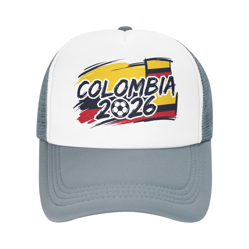 Kolumbien Fußballspiel Netz-Baseballkappen Unisex Sonnenhüte USA Kanada Mexiko Fußballkappen Verstellbare Sommer-Trucker-Kappen