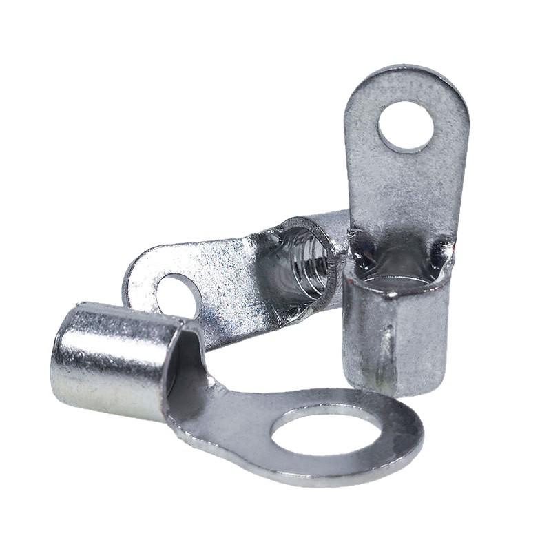 RNB Terminal Blocks Round Bare O-Type Wire Lugs, Pure Purple Copper, National Standard, RNB14-4/5/6/8/10.