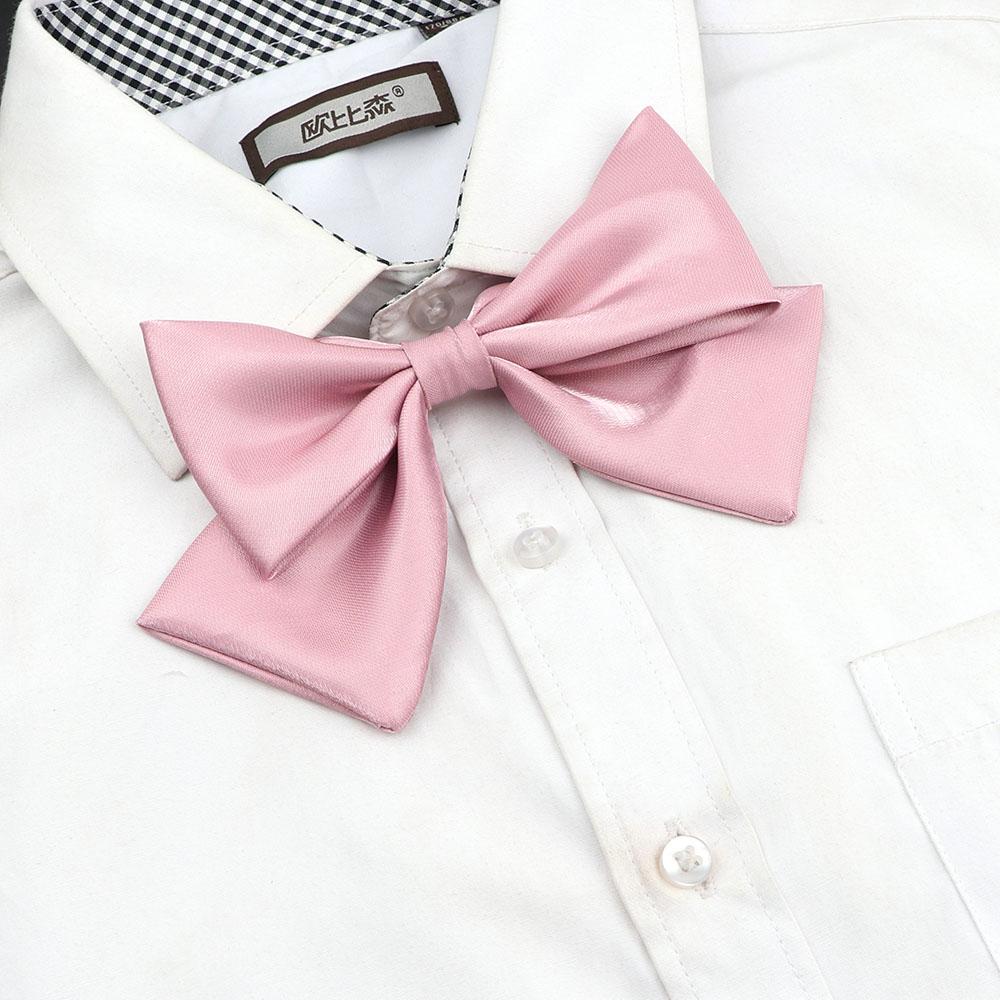 Perfect Match Colorful Women‘S Shirts Bowtie Ladies Girl School Wedding Party Bowknot Pink Bule Black Classic Butterfly Knot Suits Accessories