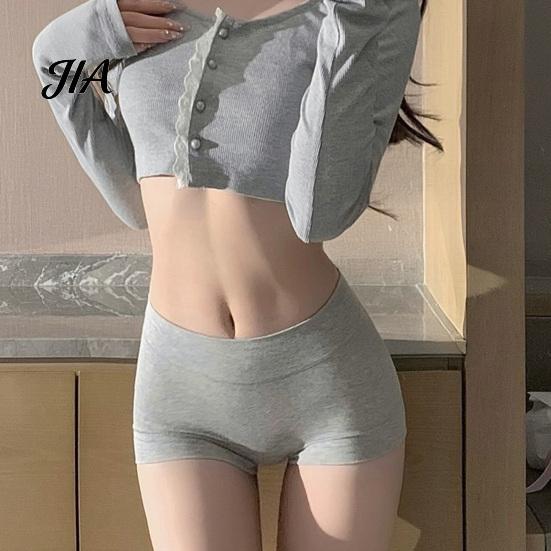 Tummy Control Underwear Women High Waist Boyshorts, Full Coverage Seamless Boxer Mid Rise Briefs Panties, Solid Color Stretch Breathable Comfortable
