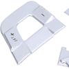 10PCS/Set Steering Wheel Button Trim,Aluminium Alloy Steering Wheel Control Switch Button Sticker Silver Replacement for Land Discovery Sport