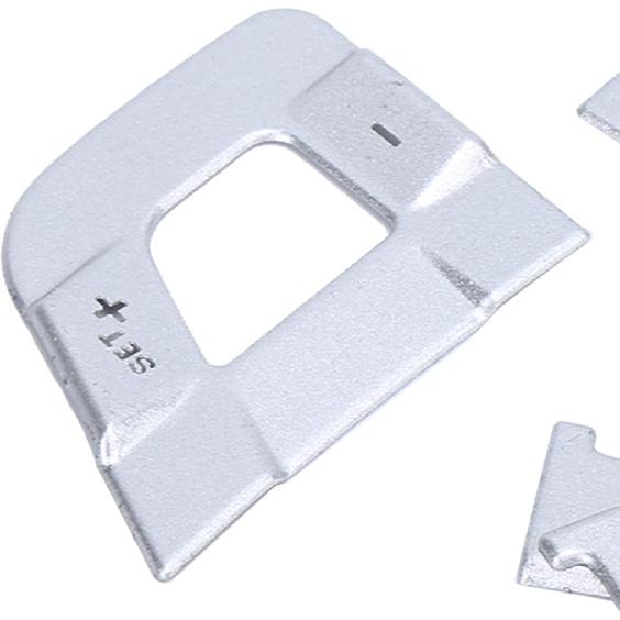 10PCS/Set Steering Wheel Button Trim,Aluminium Alloy Steering Wheel Control Switch Button Sticker Silver Replacement for Land Discovery Sport