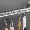 Over The Door Door Hanger Free Punching No Trace Stainless Steel Clothes Rack for Home