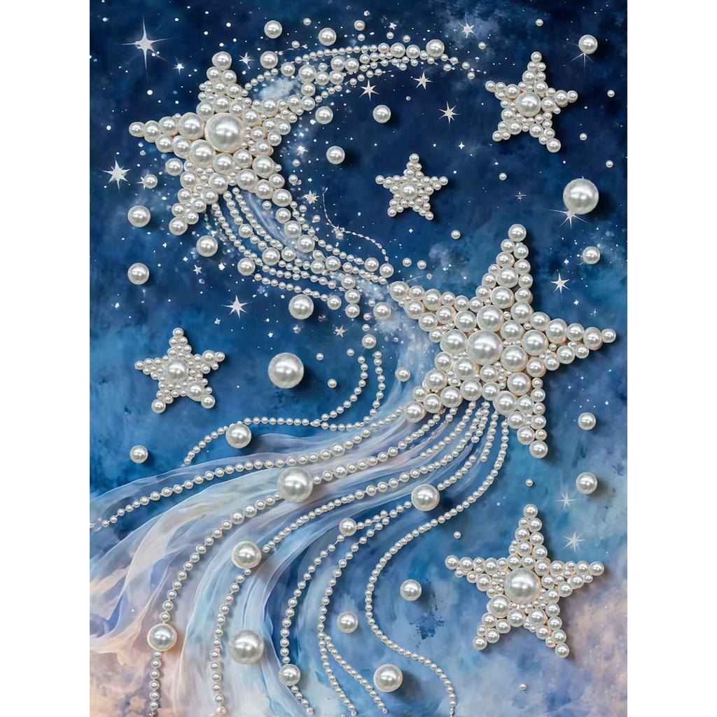 DIY Pearl Diamond Art Kits with Frame 11.81x15.75in Gem Art Diamond Painting Kits for Adults/Beginners Gift Idea Home Wall Decor