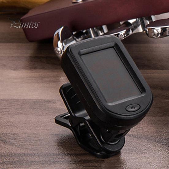 Guitar Tuner Anti-Slip Sensitive Accurate Automatic Tuning ABS Digital Clip on Fast Instruments Accessories