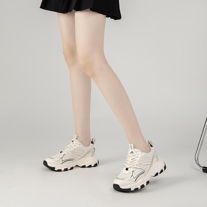 2025 Autumn New Sports Shoes Women's Wear-resistant Women's Shoes Dad Shoes Versatile Breathable Non-slip Heightening Lightweight Running Shoes