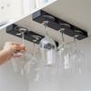 Hanging Glass Cup Rack Kitchen Accessories Wall Mount Wine Glasses Holder Stemware Classification Punch-free Cupboard Organizer