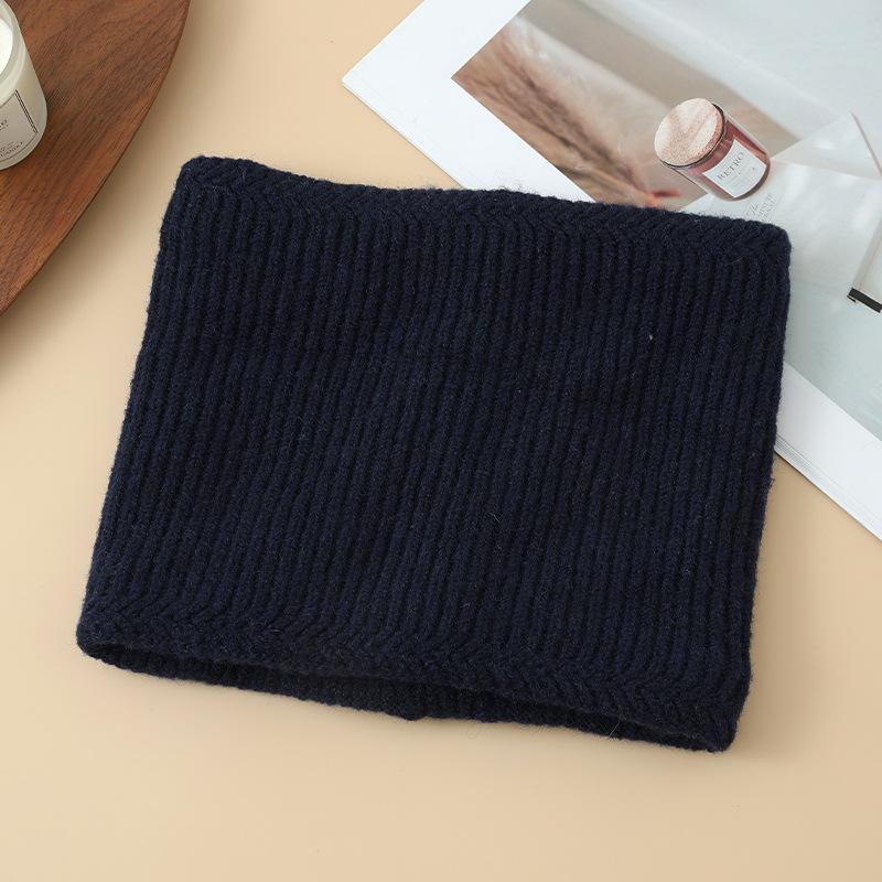 Men's Hat Outdoor Cold Proof Scarf Warm Proof Suit Autumn and Winter Riding Versatile Knitted Cold Hat Retro Pile Hat Trendy