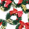 6.5cm Christmas Wreath Tree Wreaths Hanging Decorations Dollhouse Miniature Garland Simulated Furniture Ornament