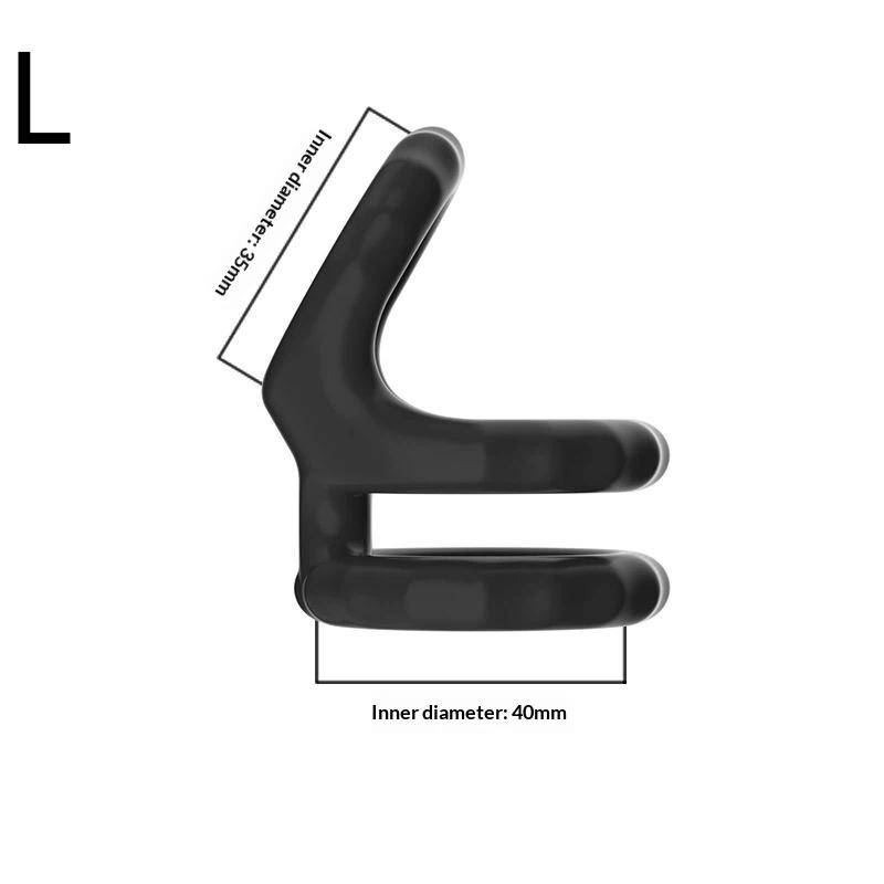 Male Scrotum Penis Ring Silicone Stretchy Cock Ring Delay Ejaculation Cock Scrotal Binding Ring Sex Toys For Man Adult Product