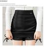 Summer High Waist Pleated Wrap Skirt with Lining