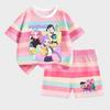 KPop Demon Hunters Children Short Sleeve Shorts Set Fashion Summer Kid Clothes Boy Baby Cotton Tee Pant Outfits Girl Tracksuits