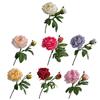 Artificial Peony Flower Faux Silk Peony Bouquet with 1 Bud Fake Floral Arrangement for Farmhouse Home Wedding Table Centerpiece