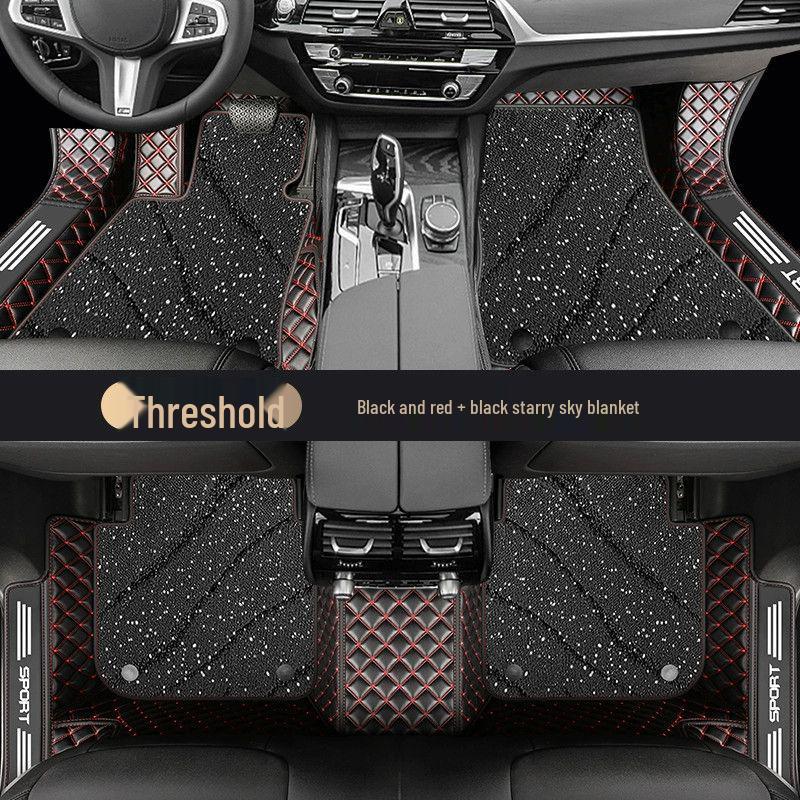 Honda Fit Carpet-Style Floor Mats with Embedded Door Sill Design