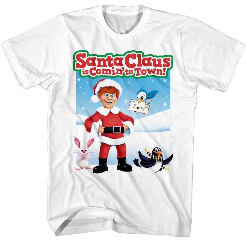 Santa Claus is Comin to Town Letter to North Pole Men s T Shirt 3XL