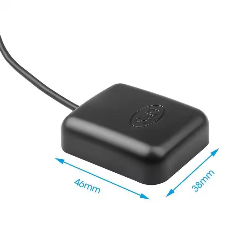 TOXU Mini Waterproof GPS GLONASS GNSS Car Antenna with 3m Cable High Gain 28dB for Vehicle Navigation and Tracking