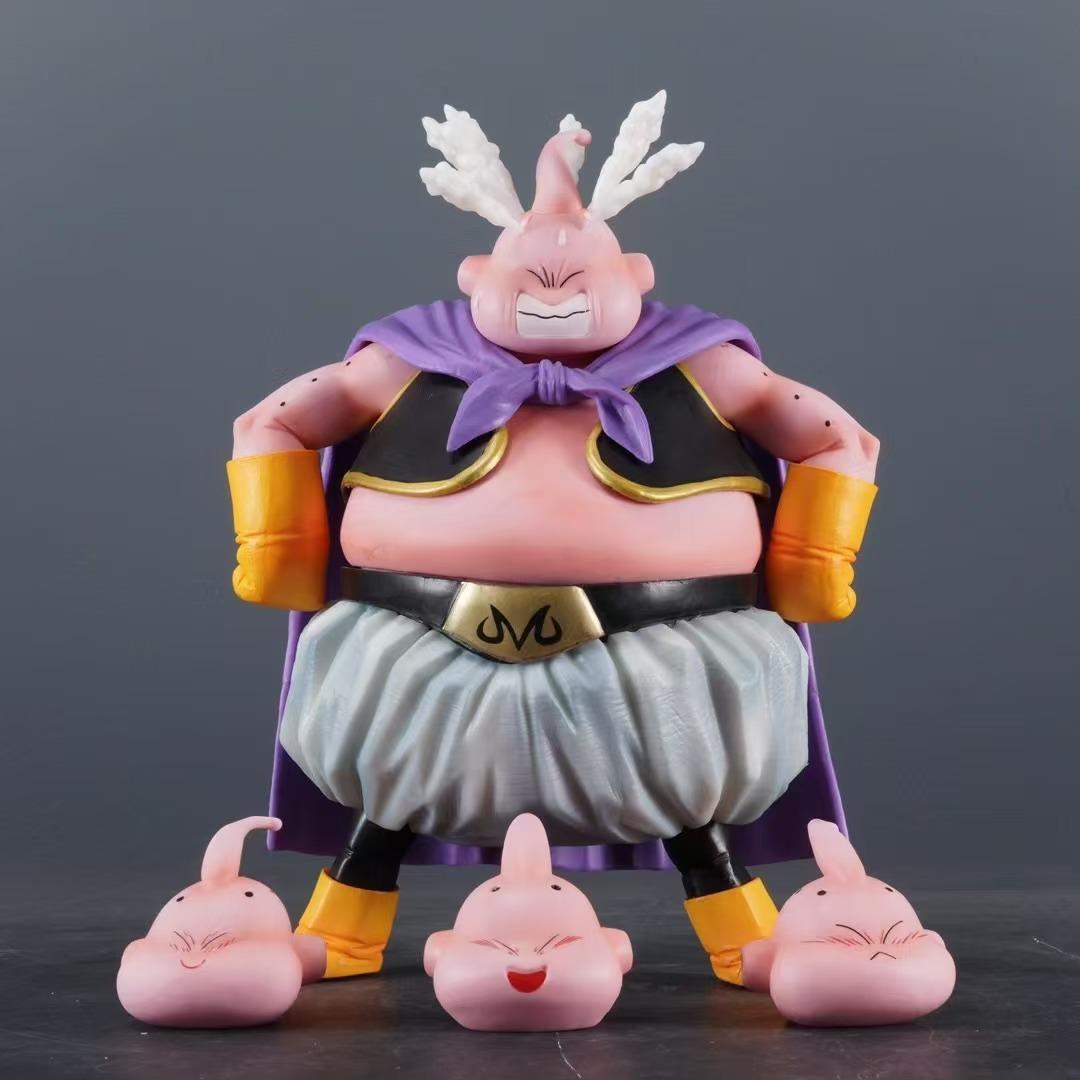 

Toys Model Anime Dragon Ball Z Fat Buu Figure Four Heads Replaceable Majin Buu Action Figures 20cm Pvc Statue Collection Gifts