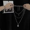 Necklace Men'S Tide Hip Hop Cross Army Brand Multi-Layer Pendant Dancing Diablo Pendant Couple Student Punk