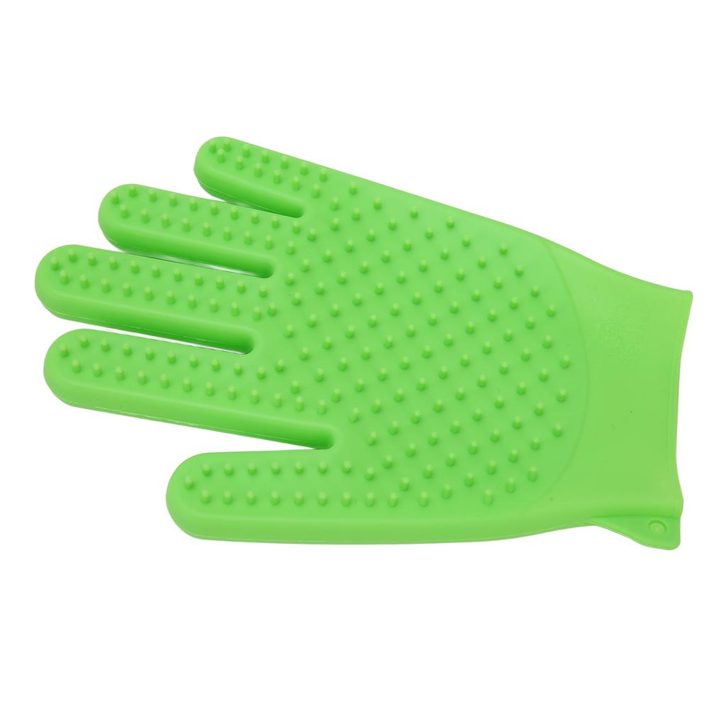 Pet Grooming Glove Silicone Double Sided Fast Frothing   Cat Hair Removal Glove for   and Short Hair
