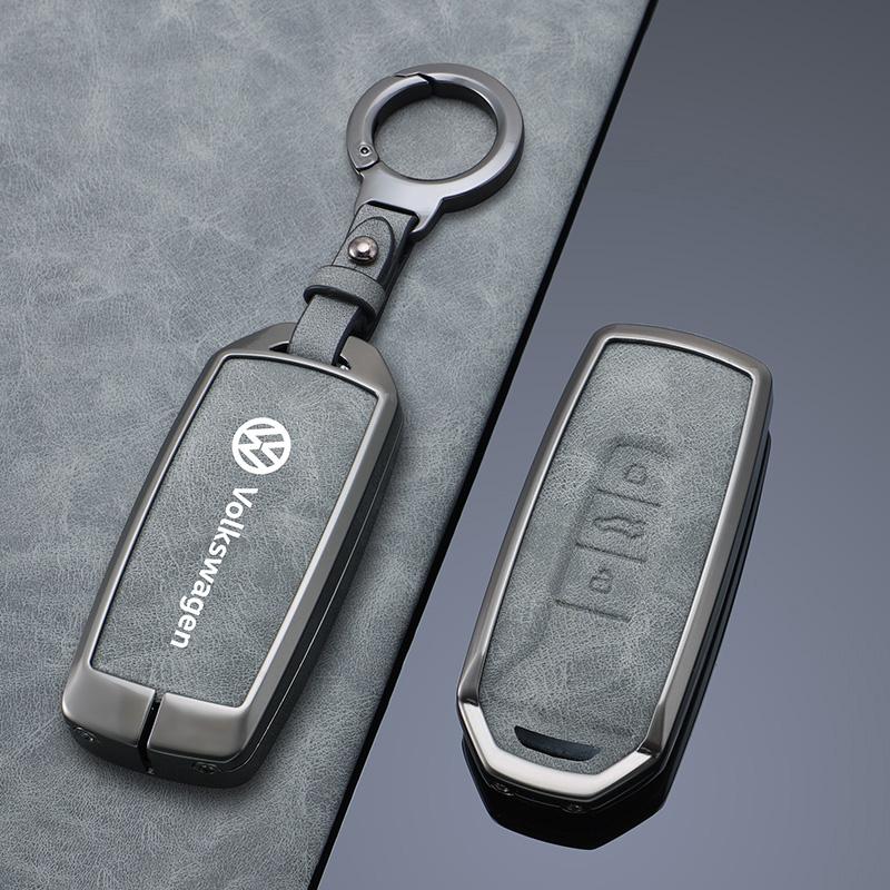 2026 Hot For VW VOLKSWAGEN Zinc Alloy Leather Car Remote Key Case Cover Shell Fob for Vw Volkswagen Touareg 2019 2020 2021 2022