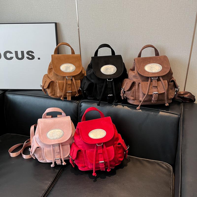 New Korean version of casual simple wind small backpack backpack women travel light travel nylon student schoolbag