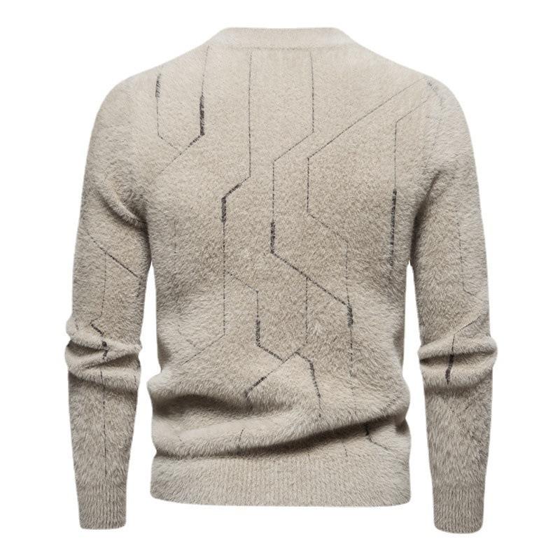 Hot Selling Autumn and Winter Crew Neck Sweater Men's Korean Slim Pullover Men's Knit Sweater Bottom Sweater