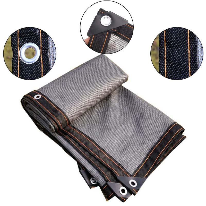 

Outdoor Grey Sun Shade Net Anti-UV HDPE Sunshade Net Garden Succulent Plant Shelter Shading Net Outdoor Swimming Pool Sun Cover 1mx2m