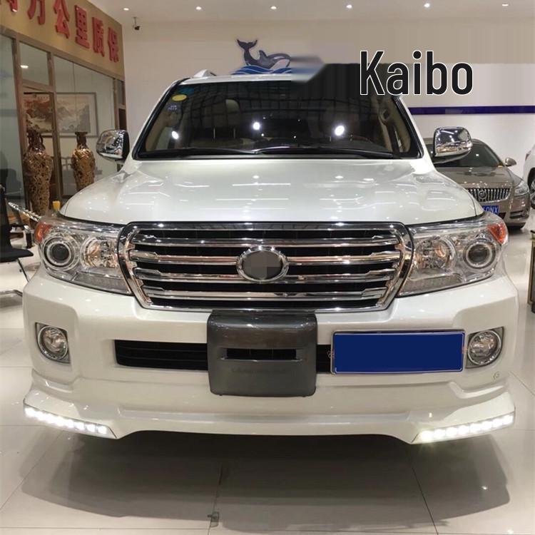 Compatible Body Kits for 12-15 Toyota Land Cruiser: Front & Rear with Lights and Front Bumper Modification Fan.