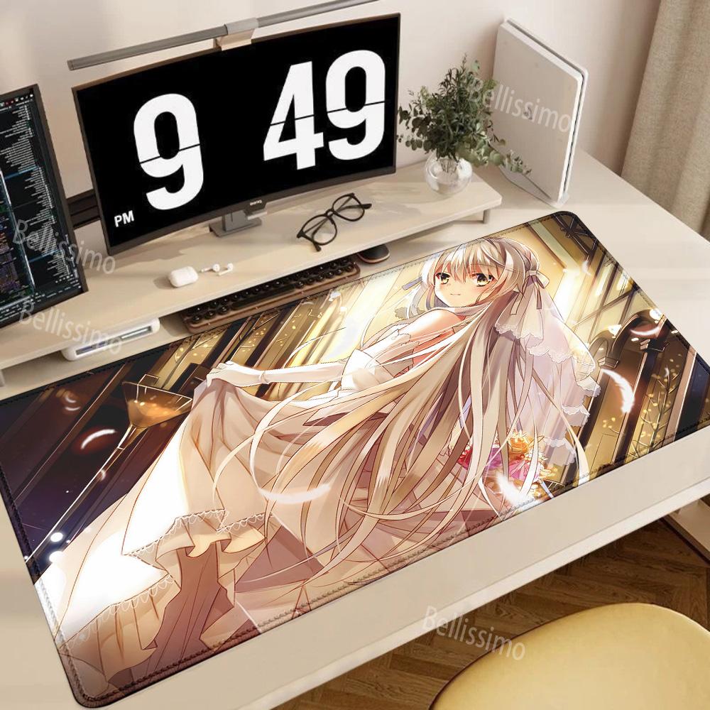 Anime Yosuga No Sora Mouse Pad Large Rubber Tablepad PC Game Mousepad Laptop Desk Pad XXL Nonslip Computer Keyboard Mouse Mat