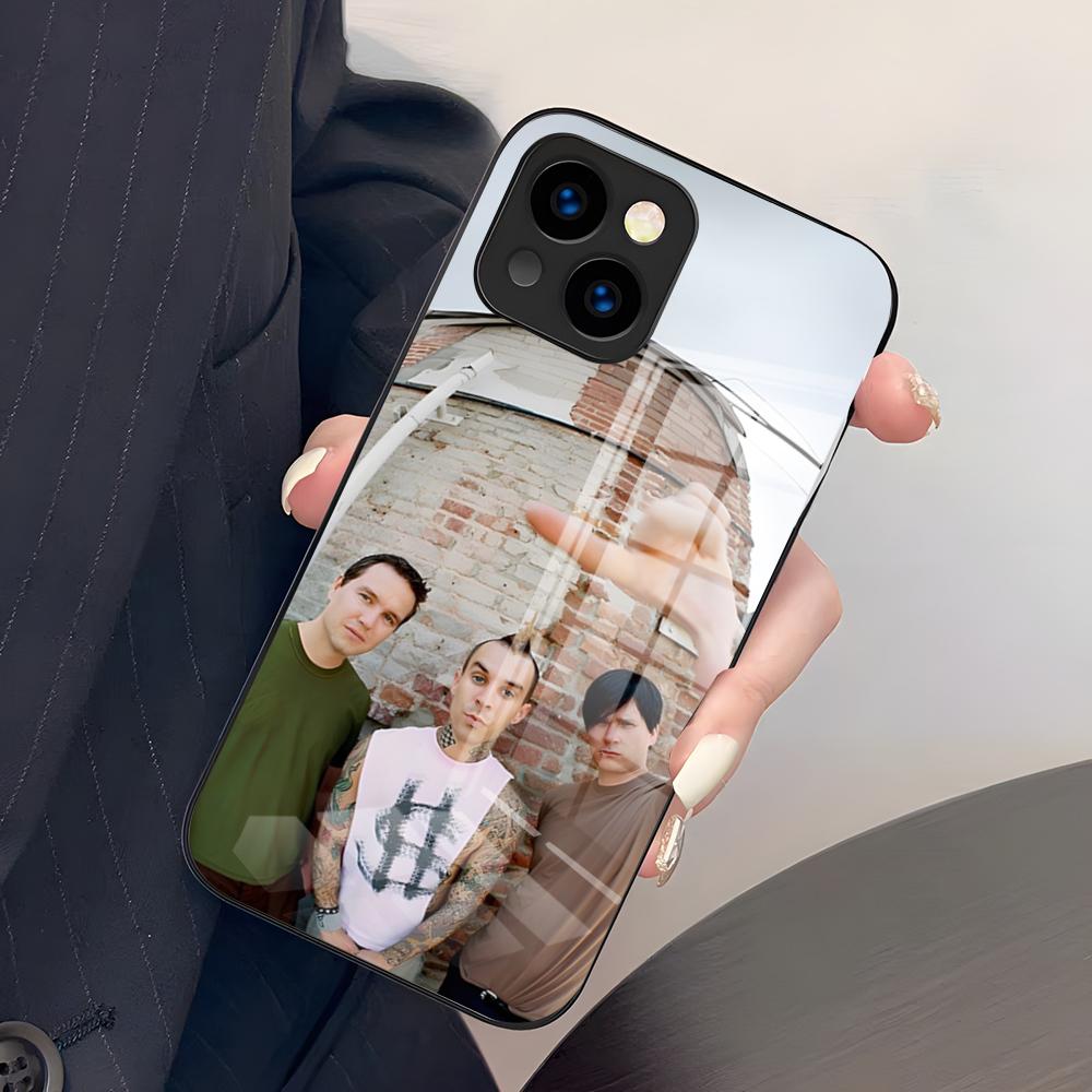 Fashion Blink 182 Phone Case For IPhone 17 Pro Max 15 Pro 16 14 Plus 12 13 Mini 11 Pro Shockproof Glass Cover
