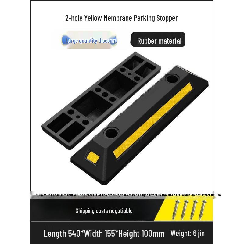Rubber-Plastic Double Wheel Stopper Parking Device