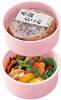Skater Pig Lunch Made in Pompon's Box, 500ml, Two-Tier, Round, Antibacterial, Japan, ONWR1AG-A
