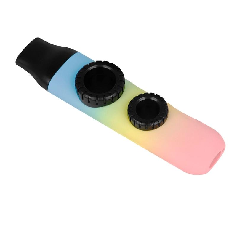 Easy to Playing ABS Construction Kazoo with Double Membrane Design Ideal for Beginners Children and Family Activity
