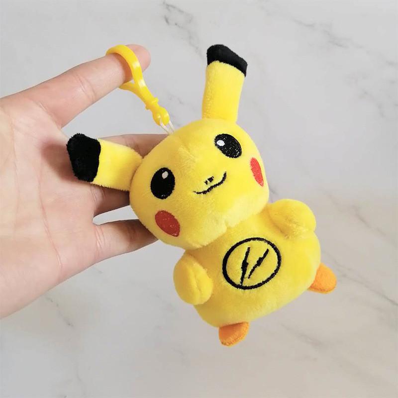 Lightning Delightful Dark Pikachu Plush Keychain Perfect Soft Toy For Girls And Anime Fans