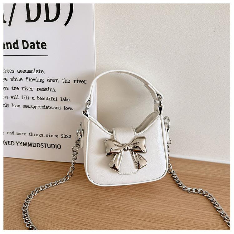 Fashionable Korean Style Mini Shoulder Bag For Kids With Cute Bow Design
