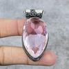 Pink Kunzite Gemstone Handmade 925 Steling Silver Jewelry Pendant 2.68" M-243
