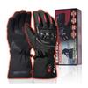 Used Electric Gloves, Motorcycle Winter Gloves, 7.4V Fast Heating, 3 Level Temperature Adjustment, 5000mAh Battery*2, Touch Panel Compatible, Up To