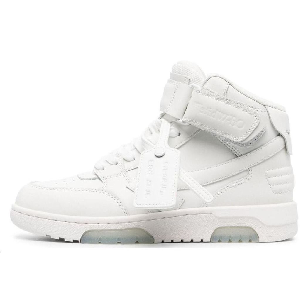 

Off-White Out Of Office Minimalist Fashion High-Top Sneakers Women sneakers Black White OWIA275C99LEA0020110 42