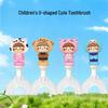 U-Shaped Silicone Toothbrush for Kids 1-12 Years, Soft Bristles, Cute Cartoon Handle