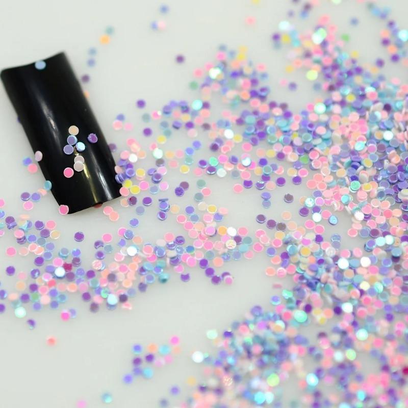 2g/box Rainbow Mix Fashion Design Nail Glitter Sequins Nail Art Sequins 3D Decoration Nail Tools