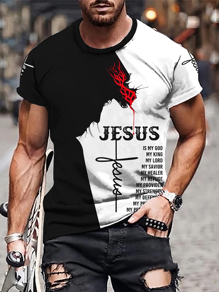 Men s T-shirt Summer Daily Casual Men s T-shirt Outdoor Sports Loose Comfortable Short-sleeved L