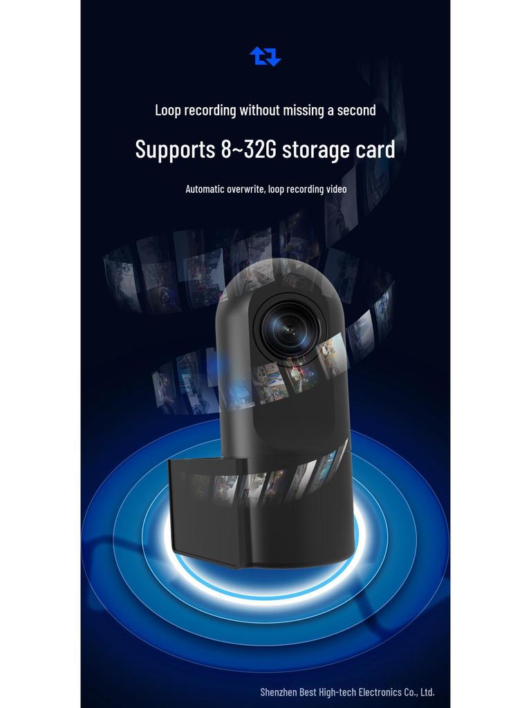 WIFI Lippenstift-Recorder mit Starlight-Nachtsicht, 140° Weitwinkel, 1080P HD Dashcam