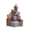 1 Stück Lila Ton Niedliche Schnecke Wasserfall Rückfluss Räuchergefäß Zen Meditation Feng Shui Heimdekoration Tragbares Räuchergefäß