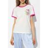 Adidas Originals Pride RM 3-Stripes Tee with Trefoil Logo Print Retro American T-Shirt Women Tops Han-Jade-White IU0053