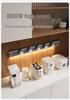 Inductive USB Rail Socket with Movable Kitchen Drawer Slides - White